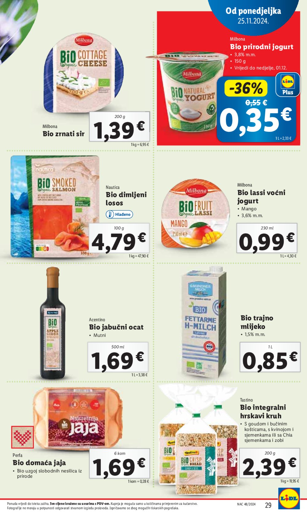 Lidl super ponuda od ponedjeljka 25.11.-01.12.2024.