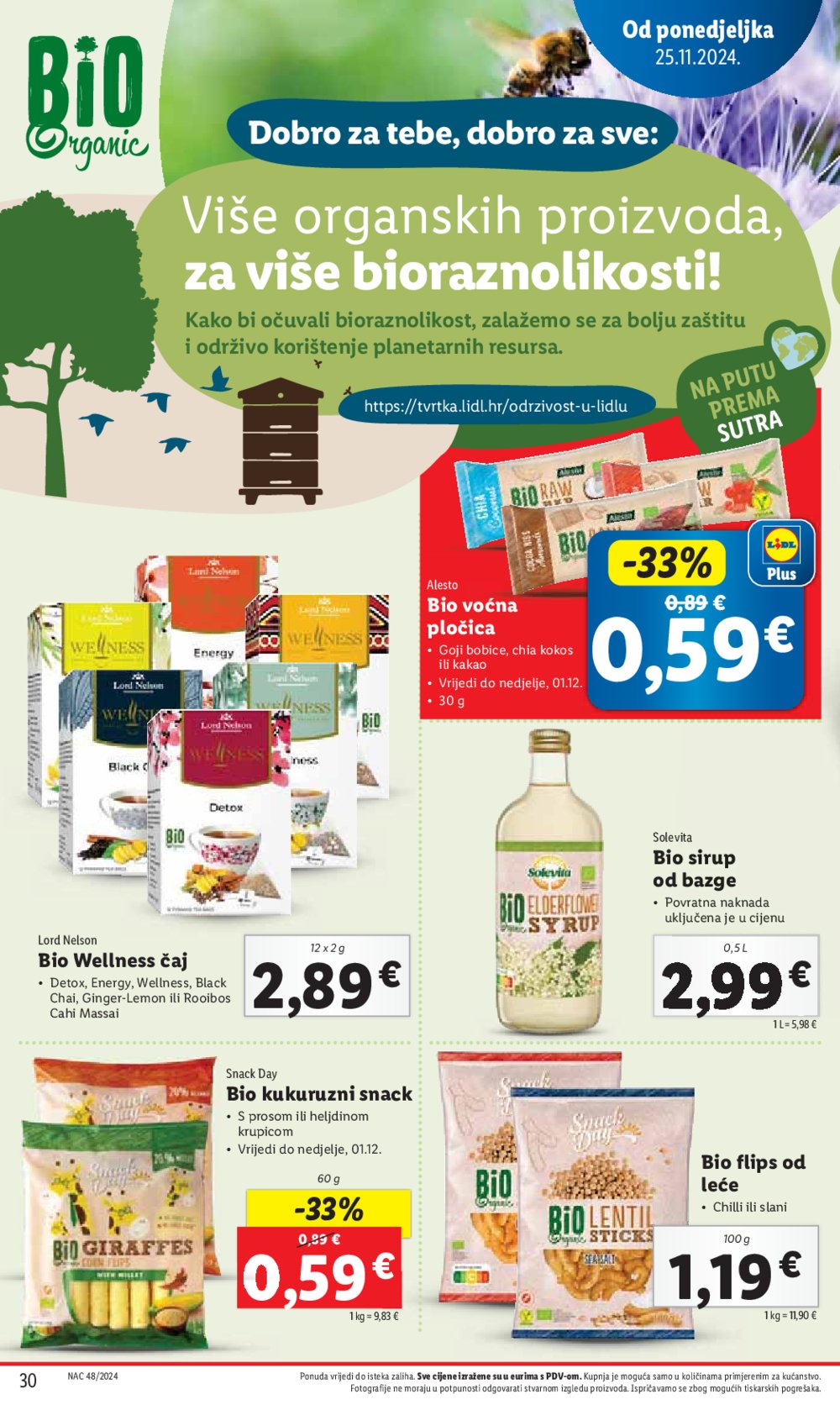 Lidl super ponuda od ponedjeljka 25.11.-01.12.2024.