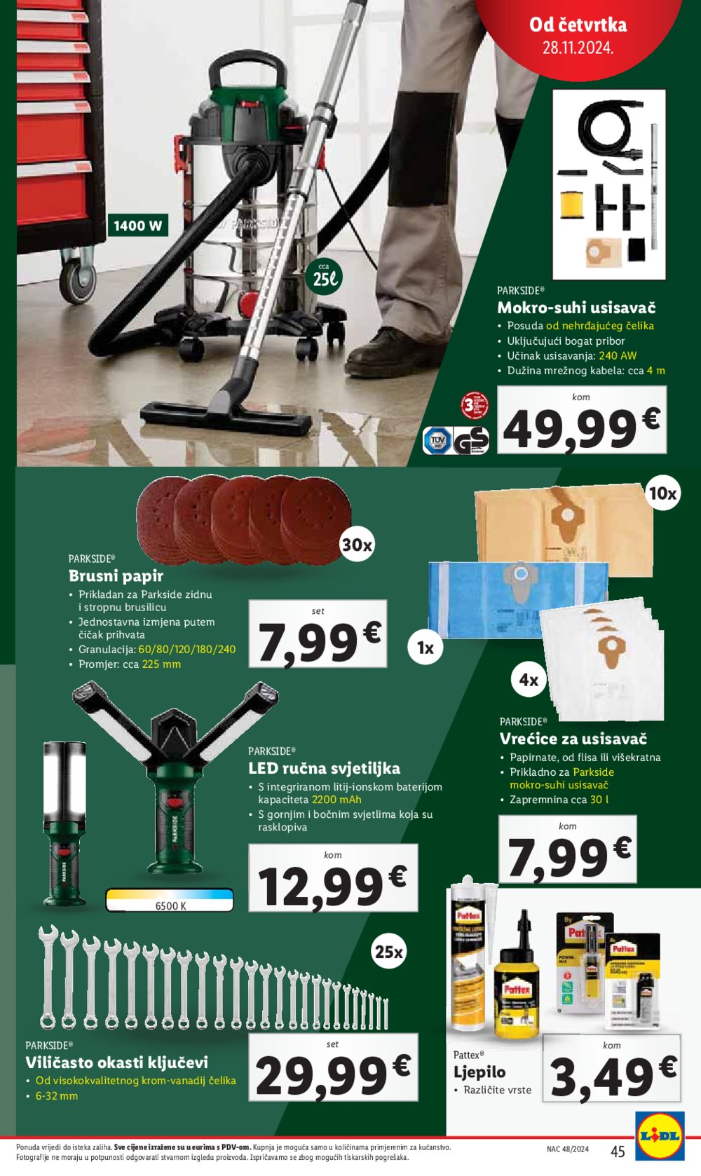 Lidl super ponuda od ponedjeljka 25.11.-01.12.2024.