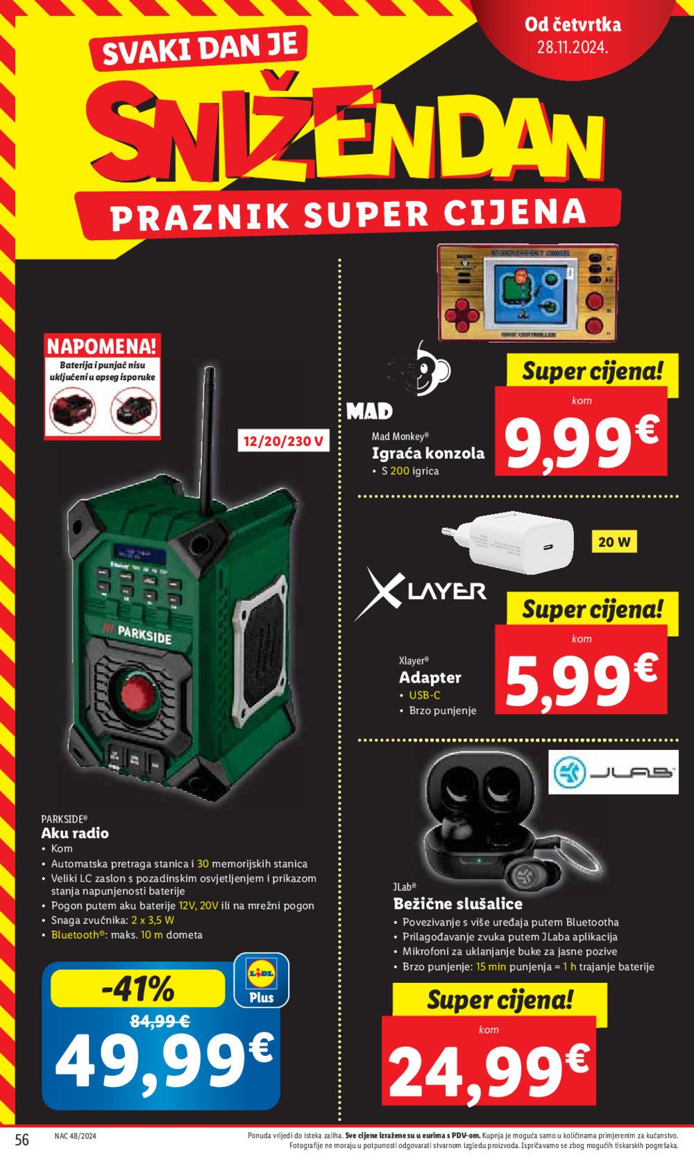 Lidl super ponuda od ponedjeljka 25.11.-01.12.2024.