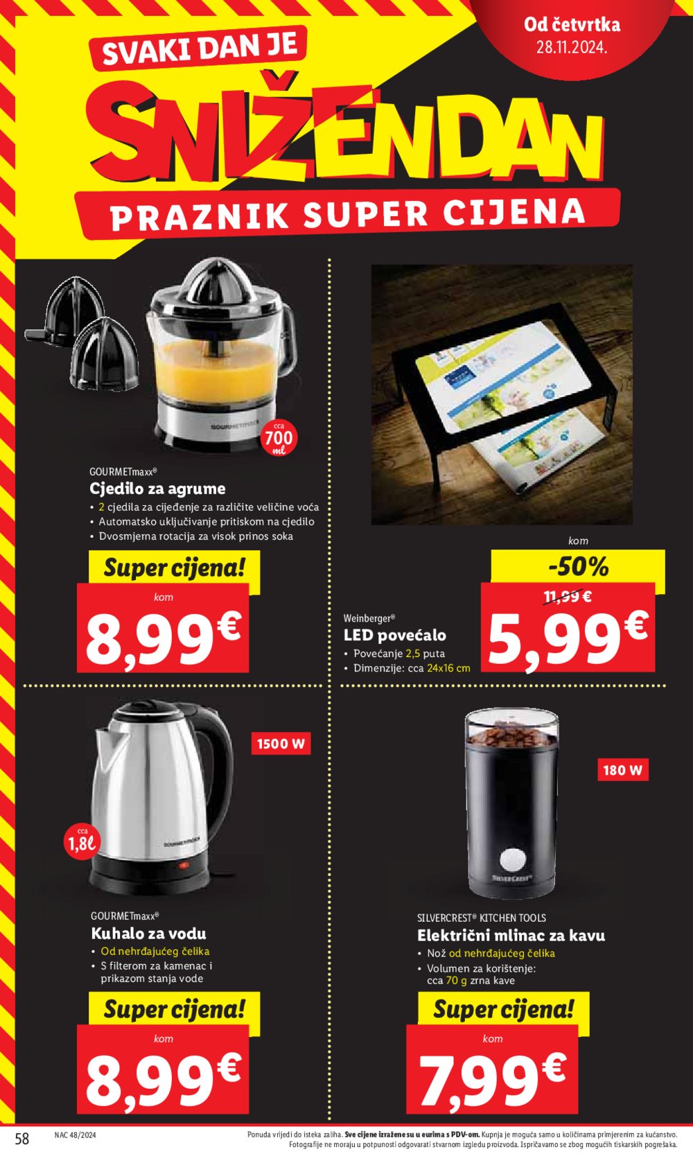 Lidl super ponuda od ponedjeljka 25.11.-01.12.2024.