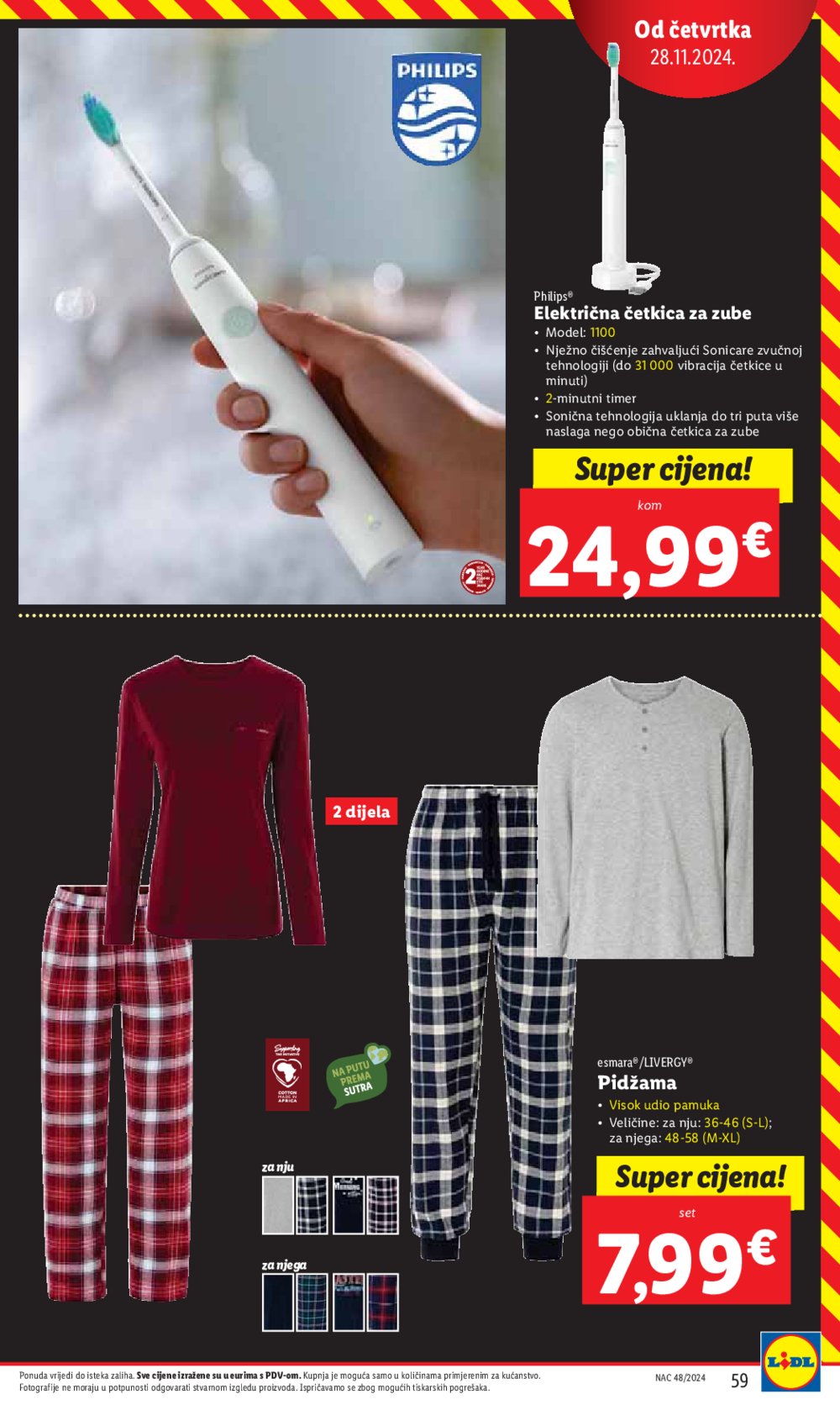 Lidl super ponuda od ponedjeljka 25.11.-01.12.2024.