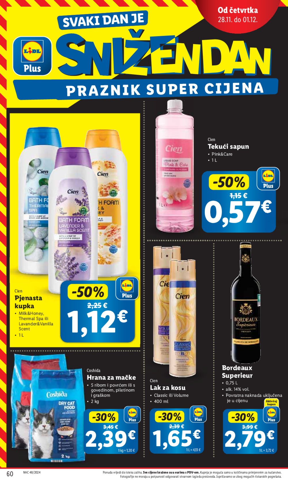 Lidl super ponuda od ponedjeljka 25.11.-01.12.2024.