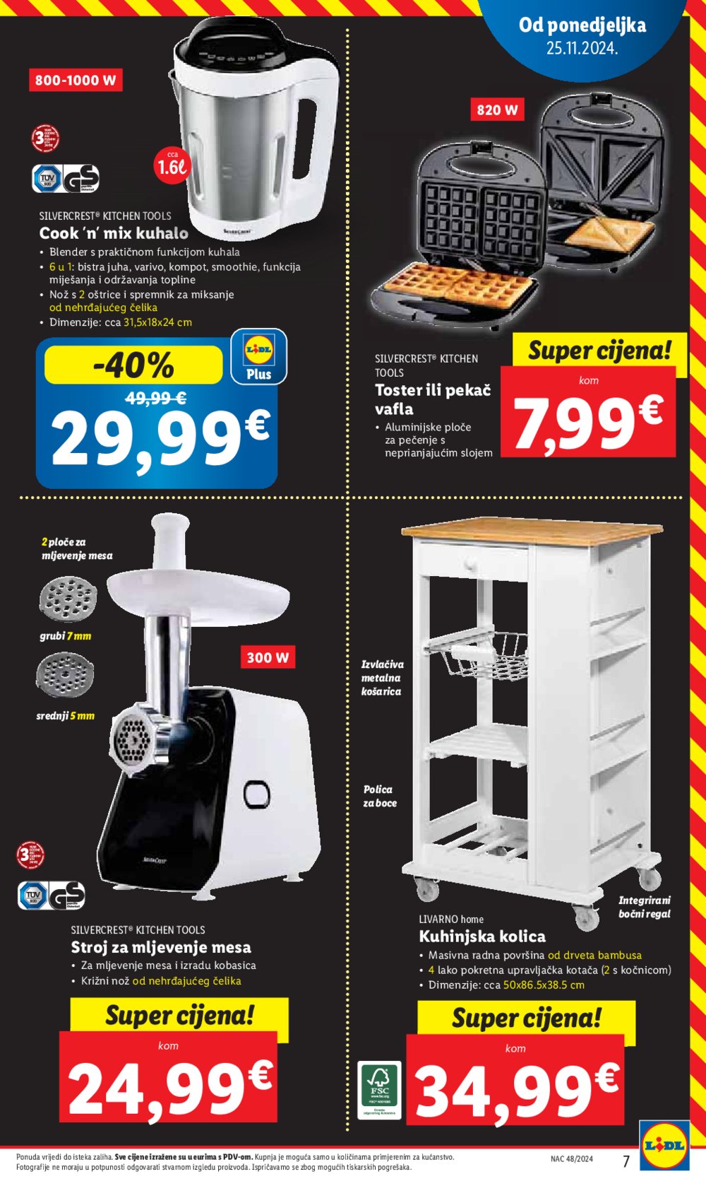 Lidl super ponuda od ponedjeljka 25.11.-01.12.2024.