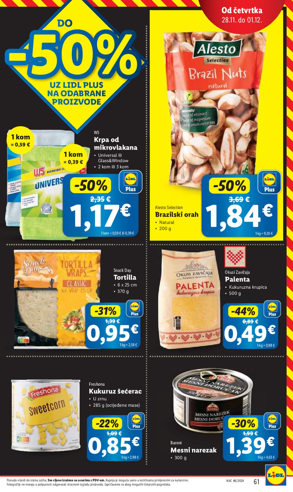 Lidl super ponuda od ponedjeljka 25.11.-01.12.2024.