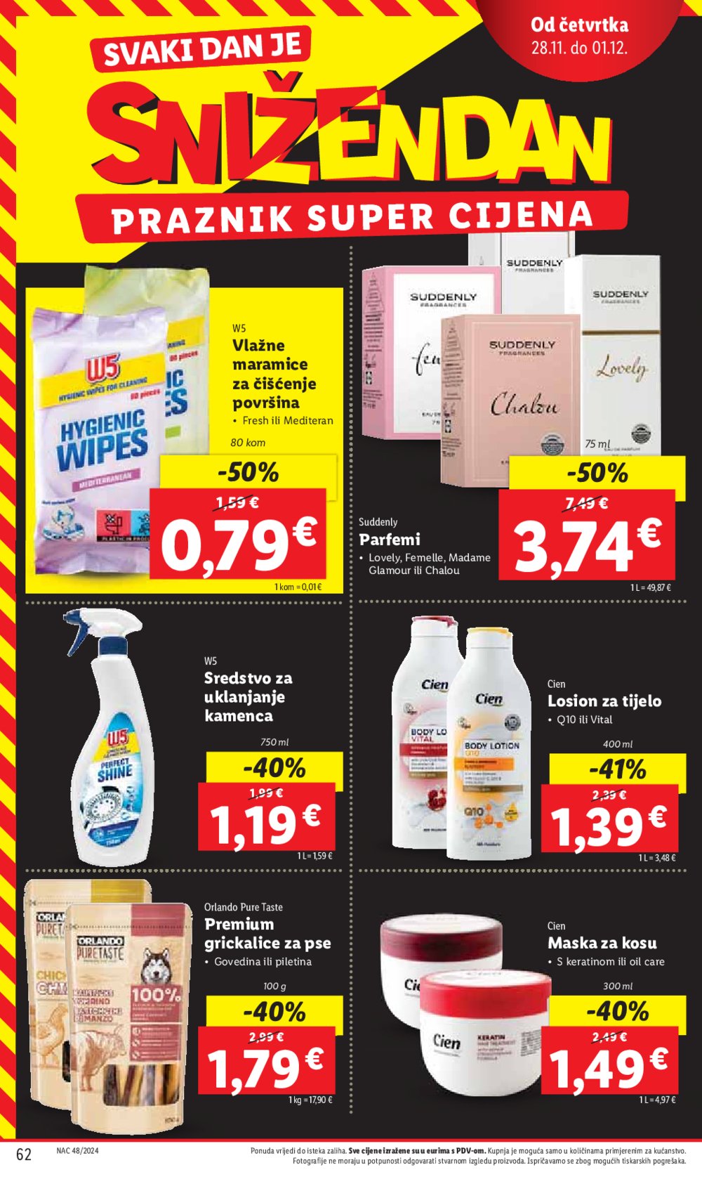 Lidl super ponuda od ponedjeljka 25.11.-01.12.2024.