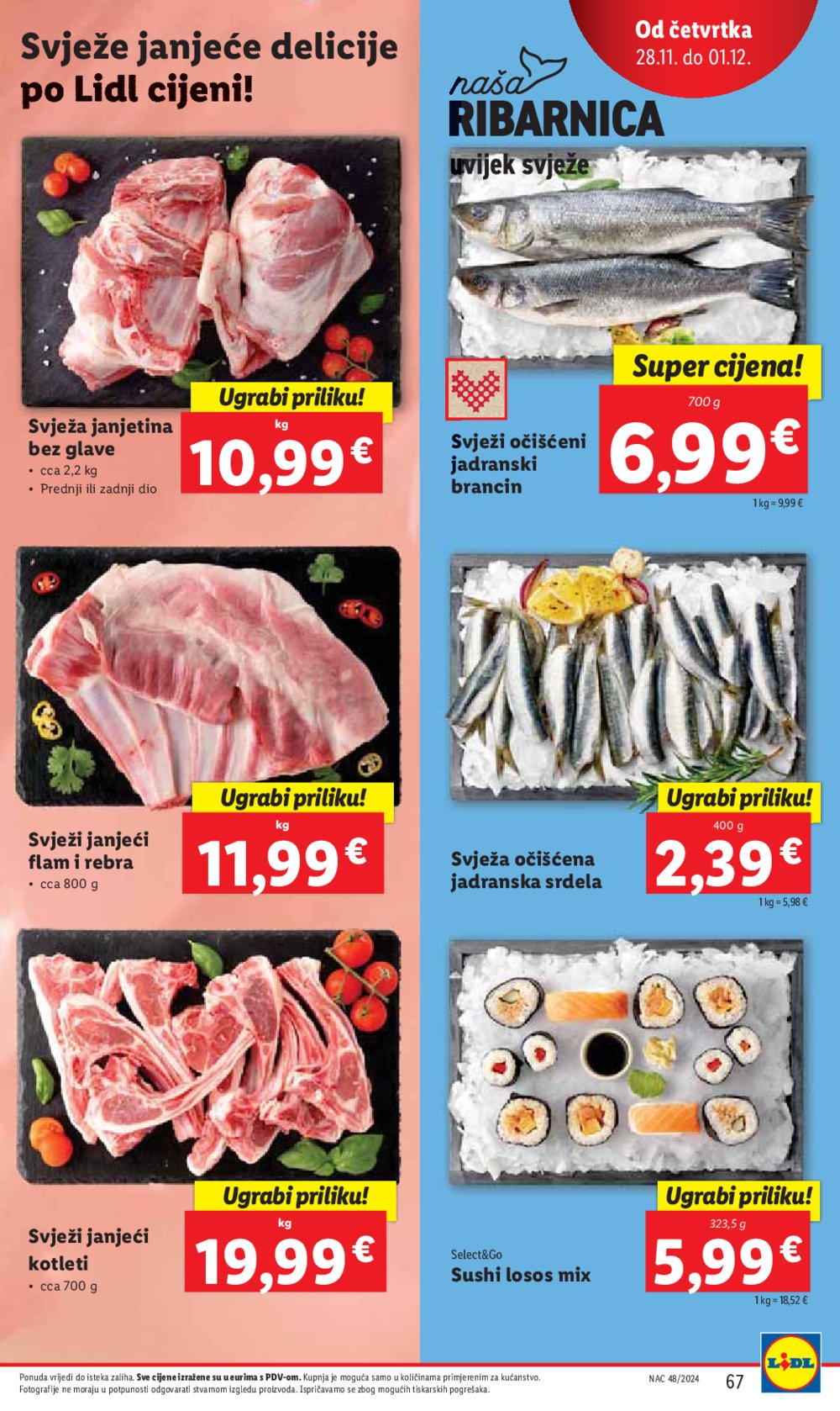 Lidl super ponuda od ponedjeljka 25.11.-01.12.2024.