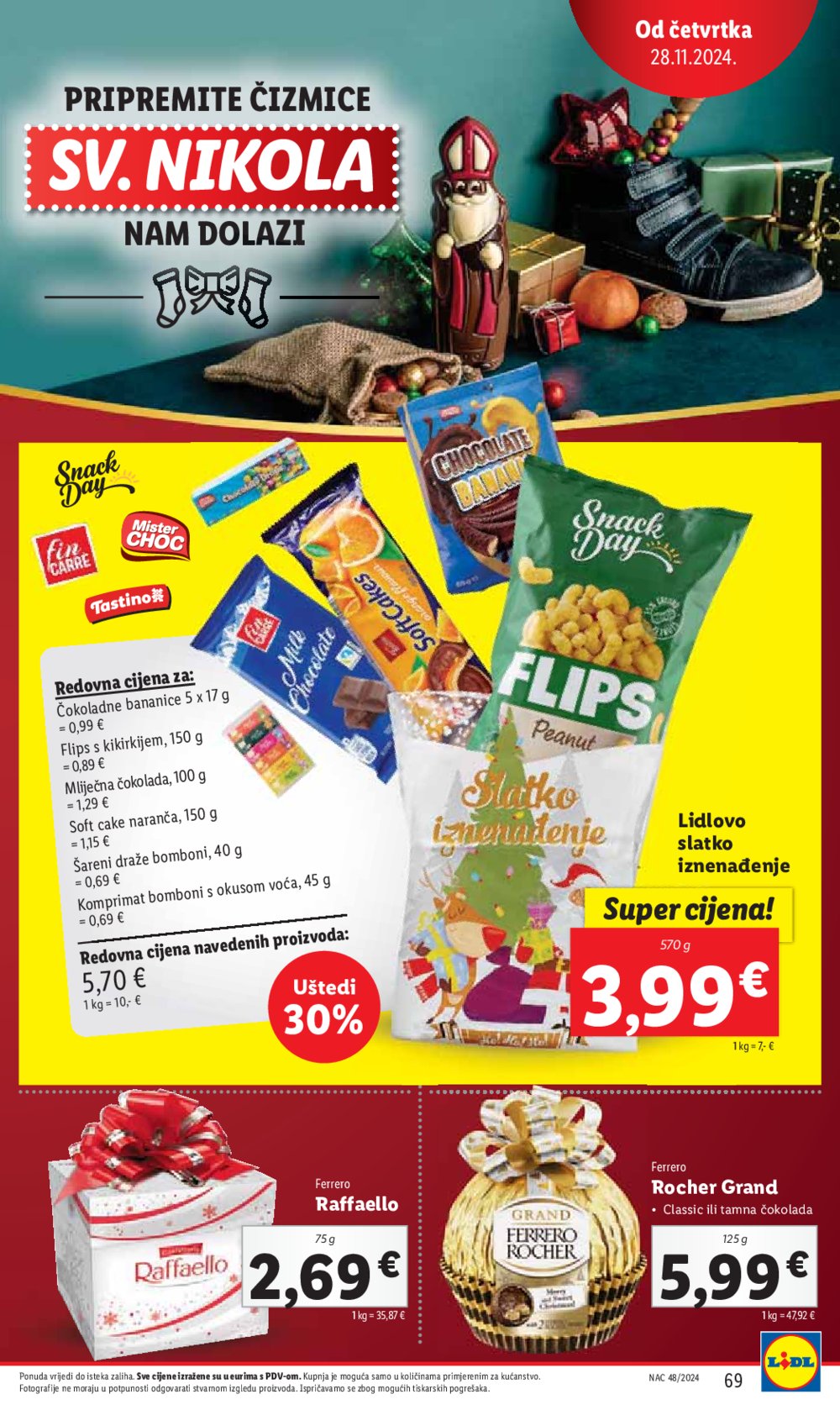 Lidl super ponuda od ponedjeljka 25.11.-01.12.2024.