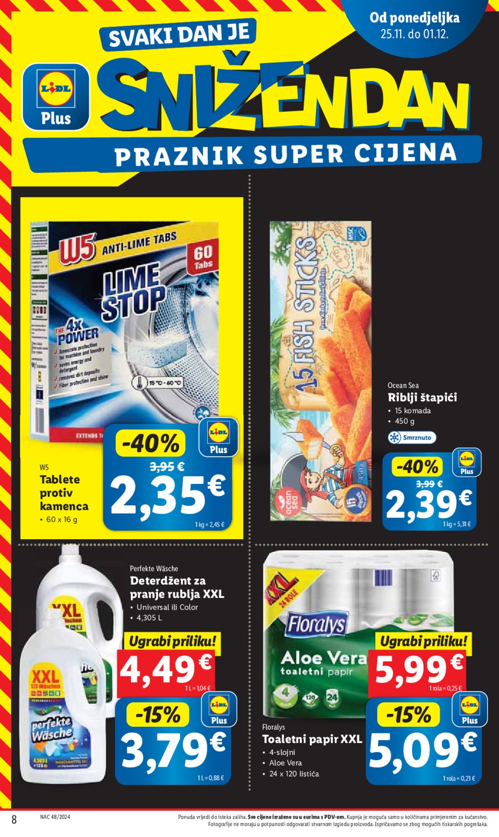 Lidl super ponuda od ponedjeljka 25.11.-01.12.2024.