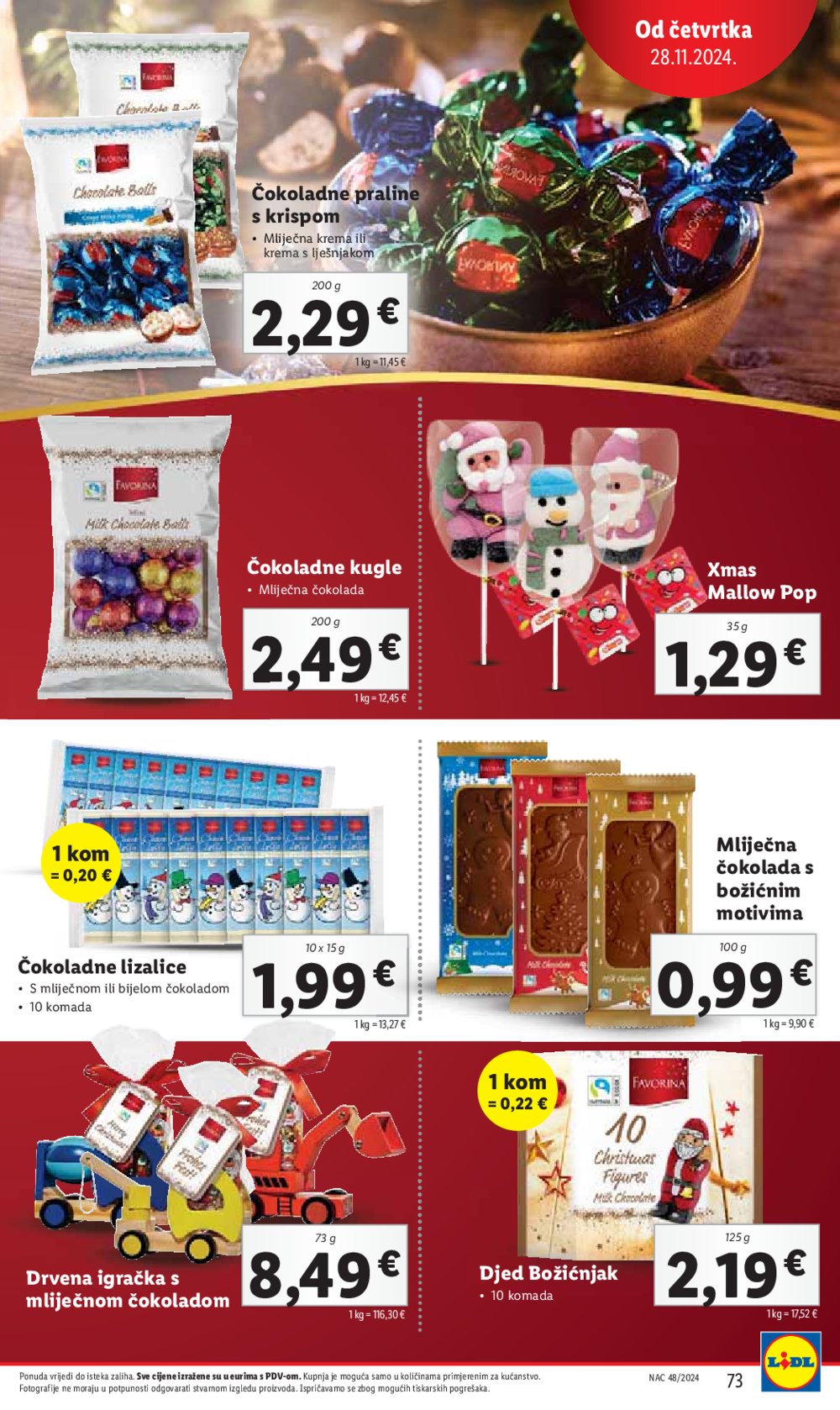 Lidl super ponuda od ponedjeljka 25.11.-01.12.2024.