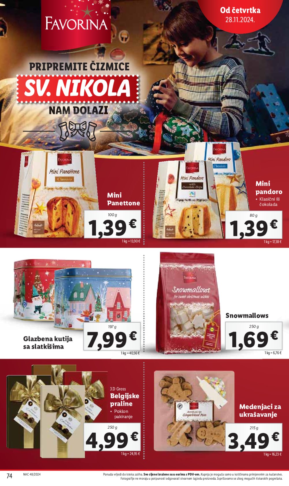 Lidl super ponuda od ponedjeljka 25.11.-01.12.2024.