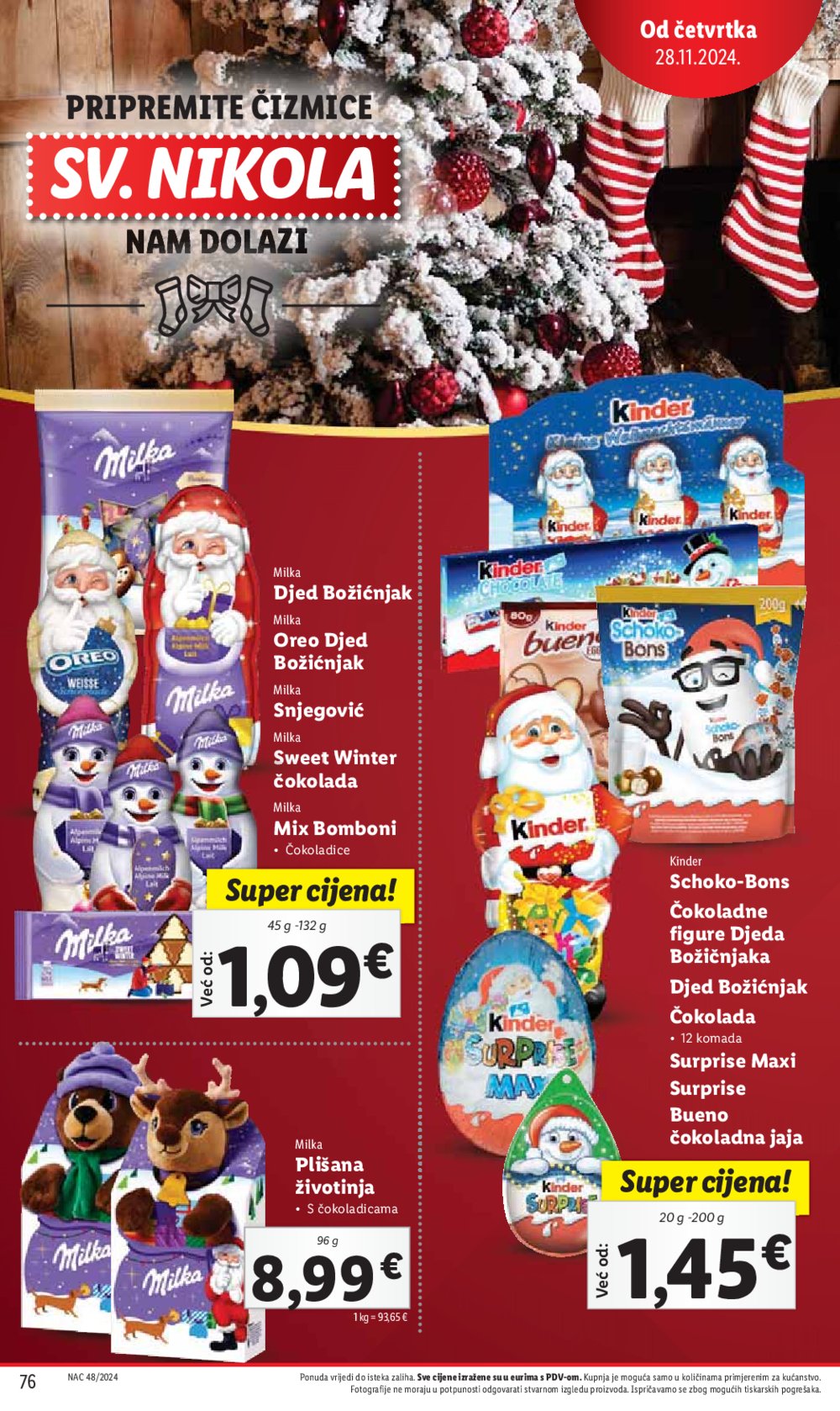 Lidl super ponuda od ponedjeljka 25.11.-01.12.2024.