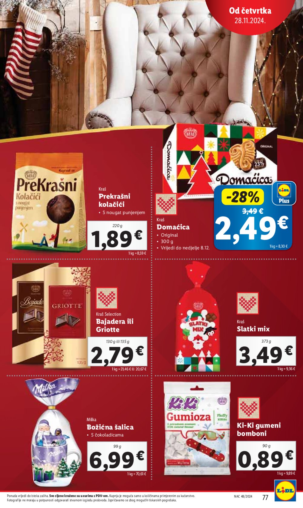 Lidl super ponuda od ponedjeljka 25.11.-01.12.2024.