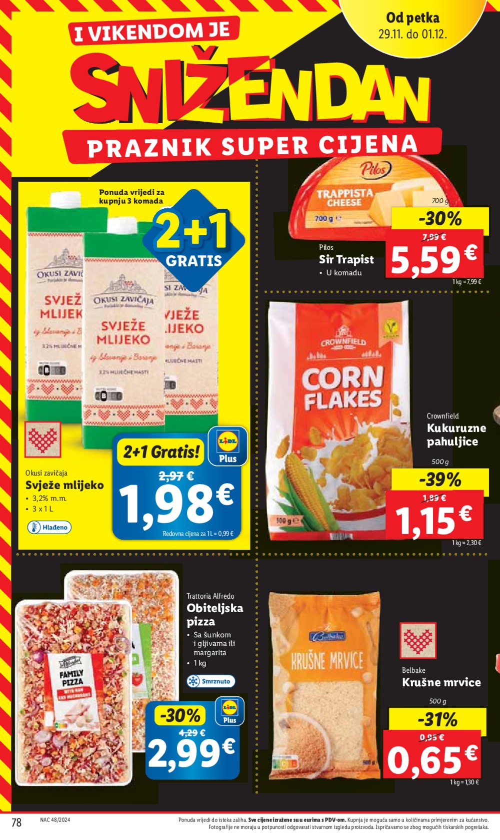 Lidl super ponuda od ponedjeljka 25.11.-01.12.2024.