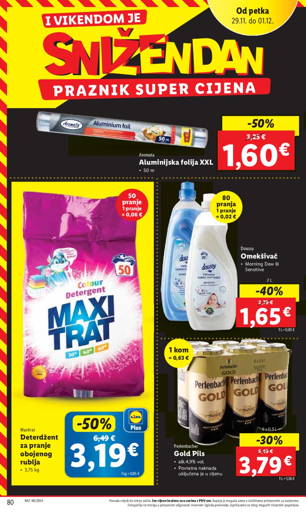 Lidl super ponuda od ponedjeljka 25.11.-01.12.2024.