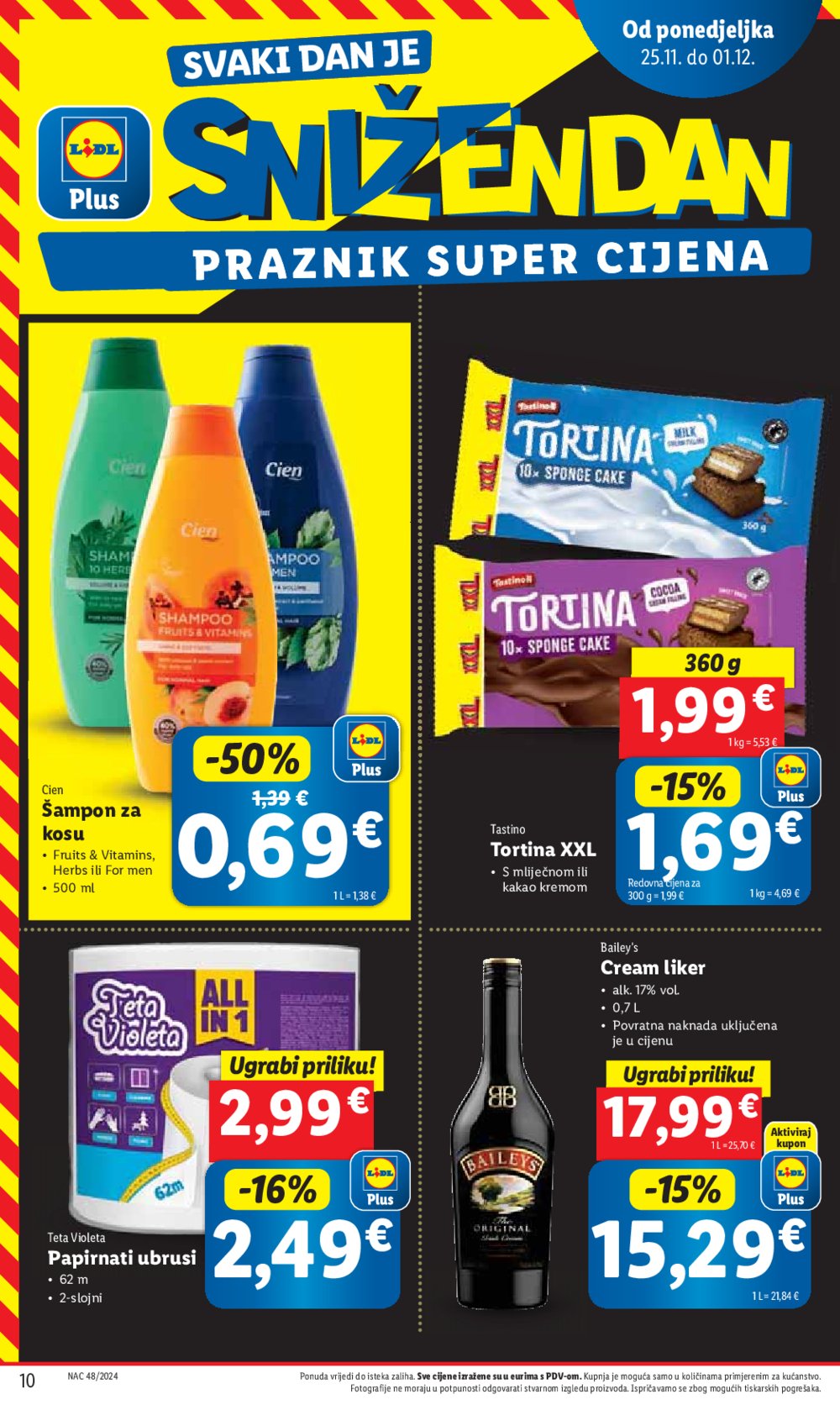 Lidl super ponuda od ponedjeljka 25.11.-01.12.2024.