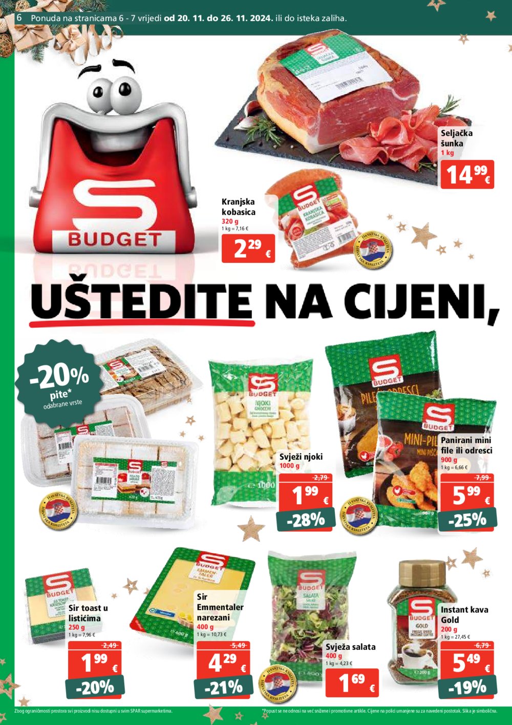 SPAR katalog Akcija 20.11.-26.11.2024.