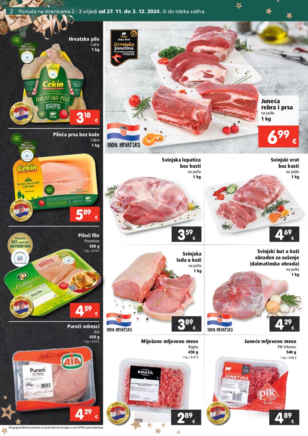 SPAR katalog Akcija 27.11.-03.12.2024.