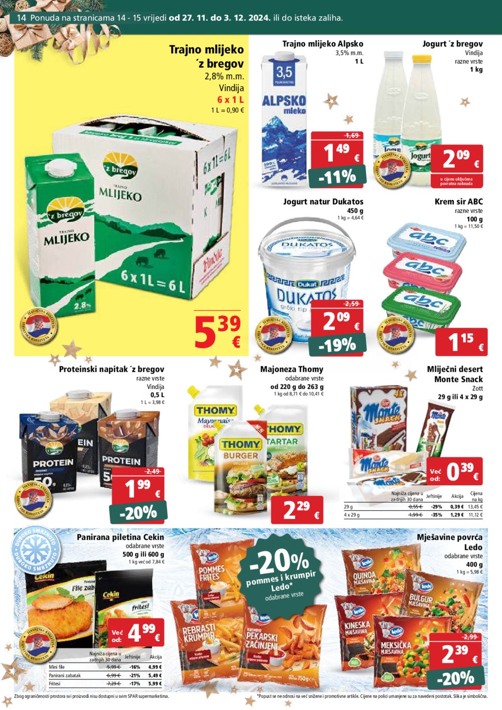 SPAR katalog Akcija 27.11.-03.12.2024.