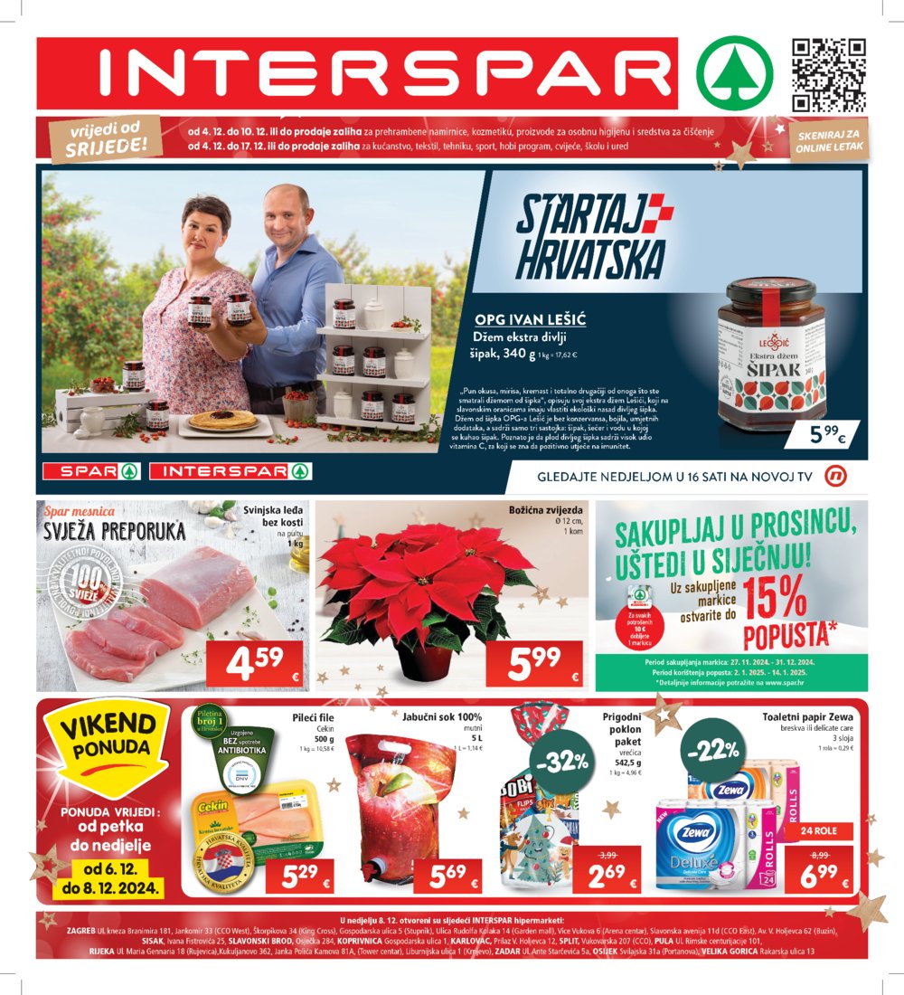 INTERSPAR katalog Akcija 04.12.-10.12.2024.