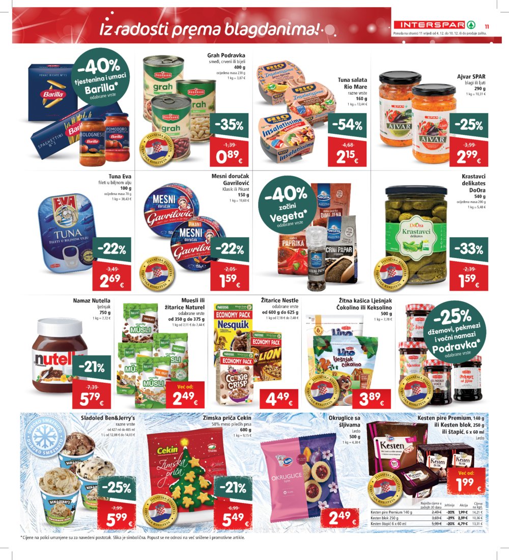 INTERSPAR katalog Akcija 04.12.-10.12.2024.