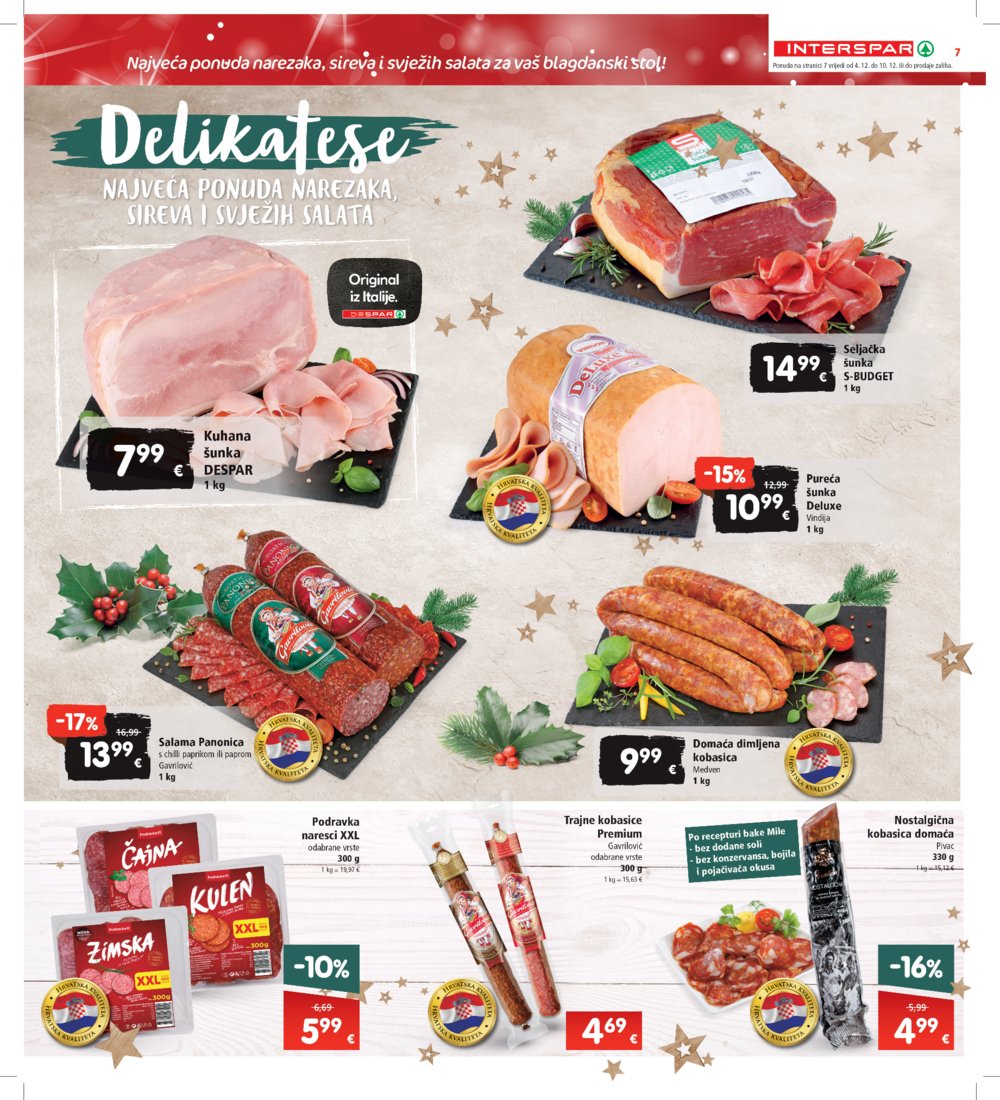 INTERSPAR katalog Akcija 04.12.-10.12.2024.