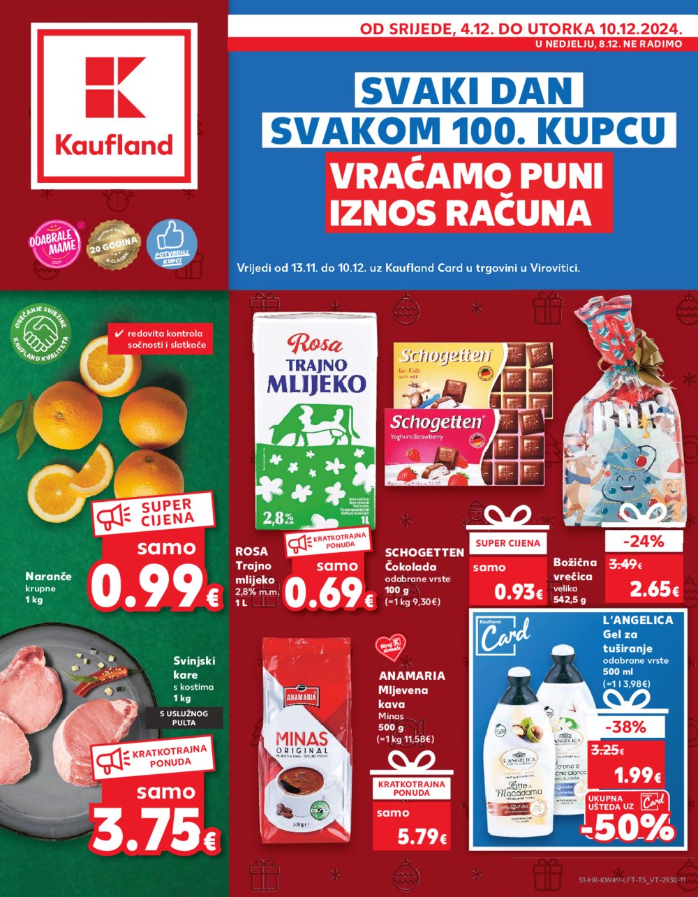 Kaufland katalog Akcija 04.11.-10.12.2024. Virovitica