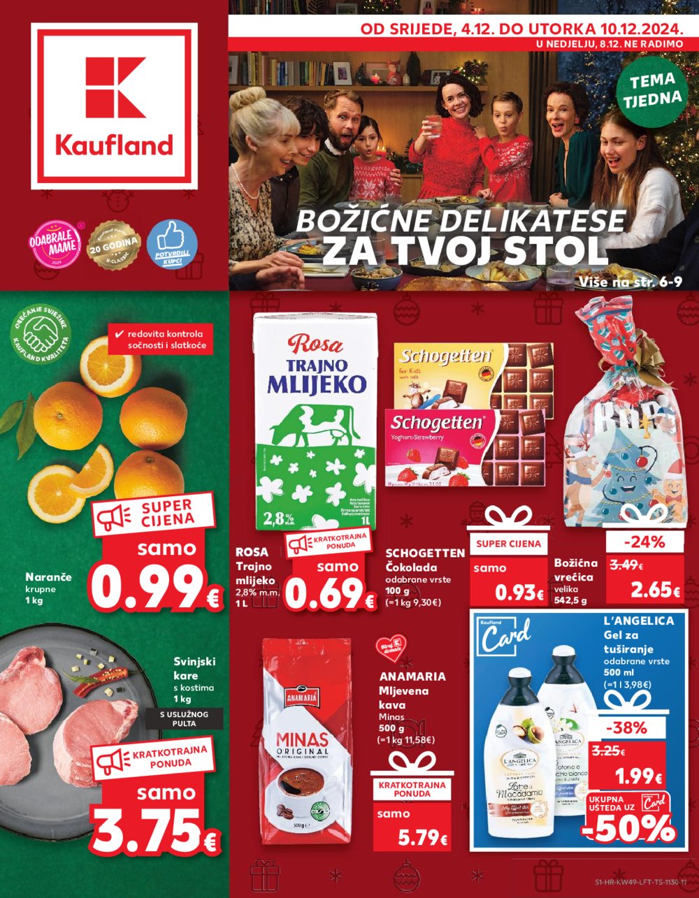 Kaufland katalog Akcija 04.12.-10.12.2024. Odabrane poslovnice