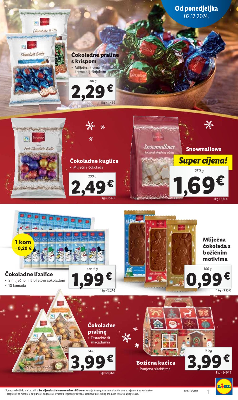 Lidl super ponuda od ponedjeljka 02.12.-08.12.2024.