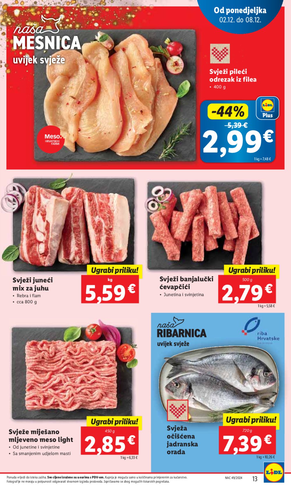 Lidl super ponuda od ponedjeljka 02.12.-08.12.2024.