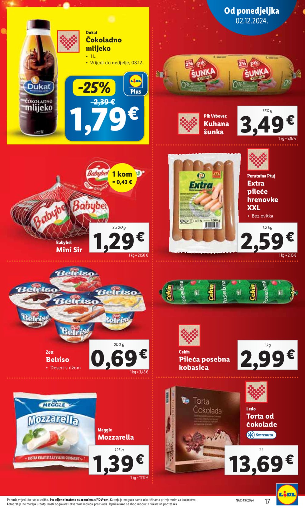 Lidl super ponuda od ponedjeljka 02.12.-08.12.2024.