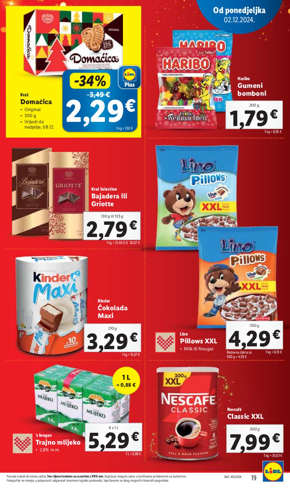 Lidl super ponuda od ponedjeljka 02.12.-08.12.2024.