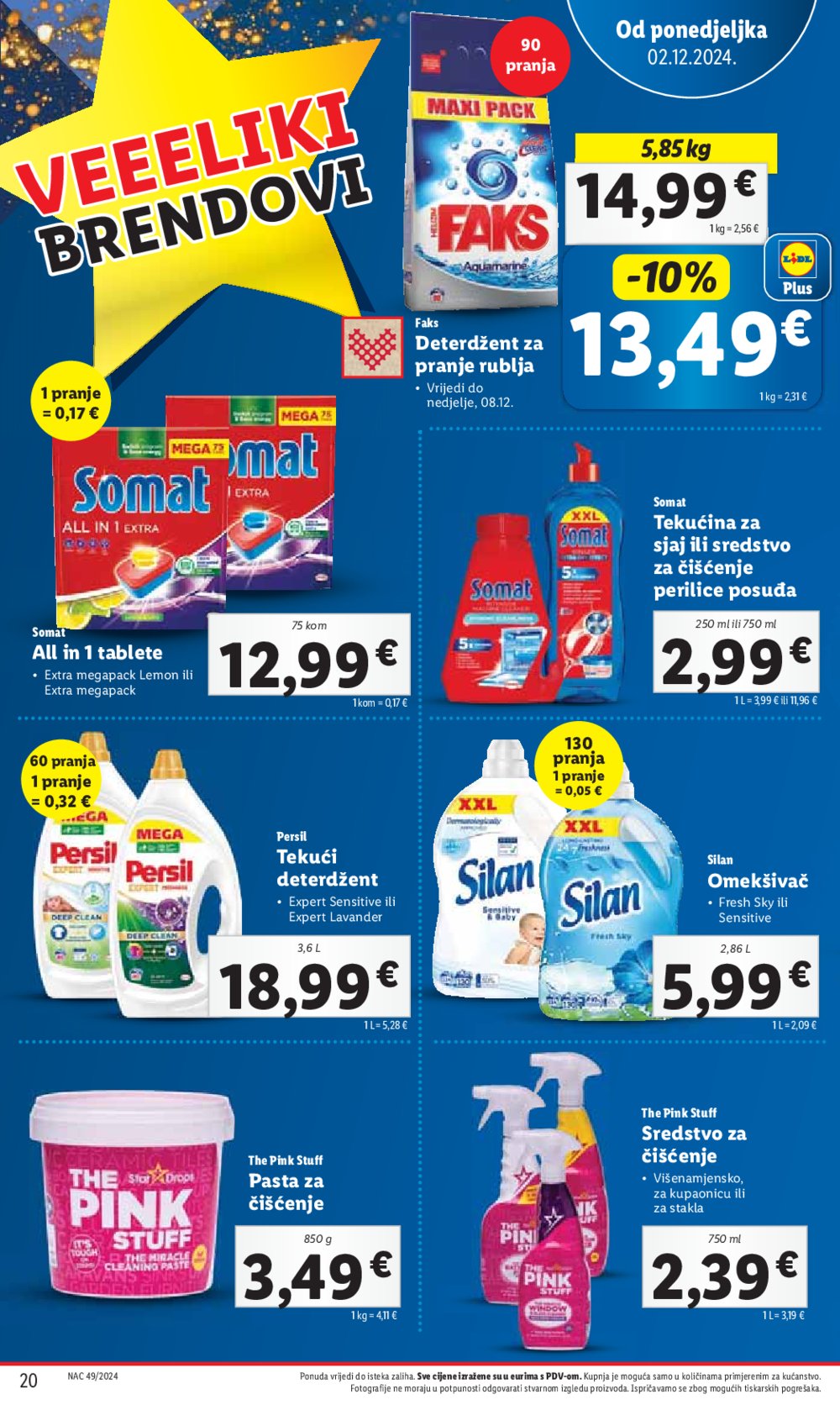 Lidl super ponuda od ponedjeljka 02.12.-08.12.2024.