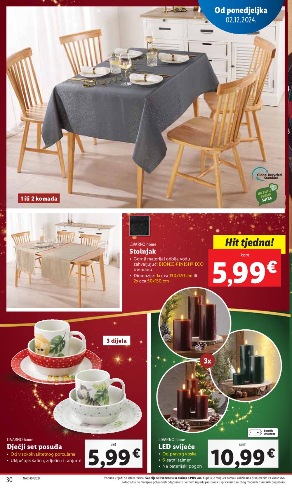 Lidl super ponuda od ponedjeljka 02.12.-08.12.2024.