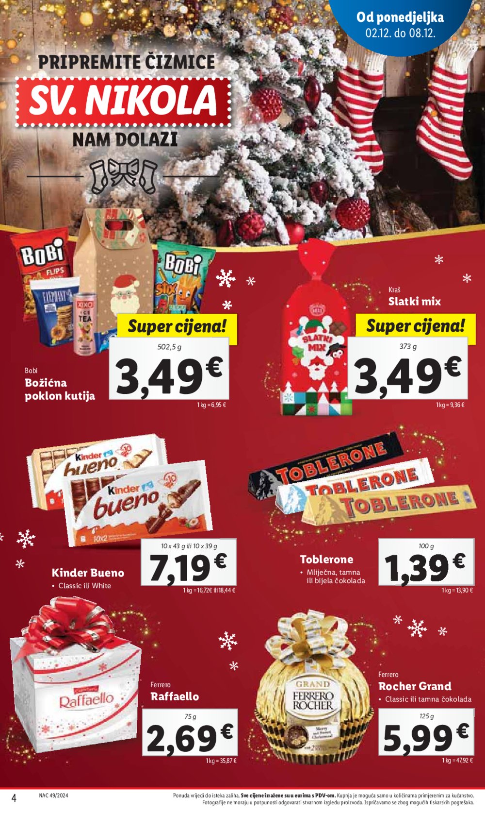 Lidl super ponuda od ponedjeljka 02.12.-08.12.2024.