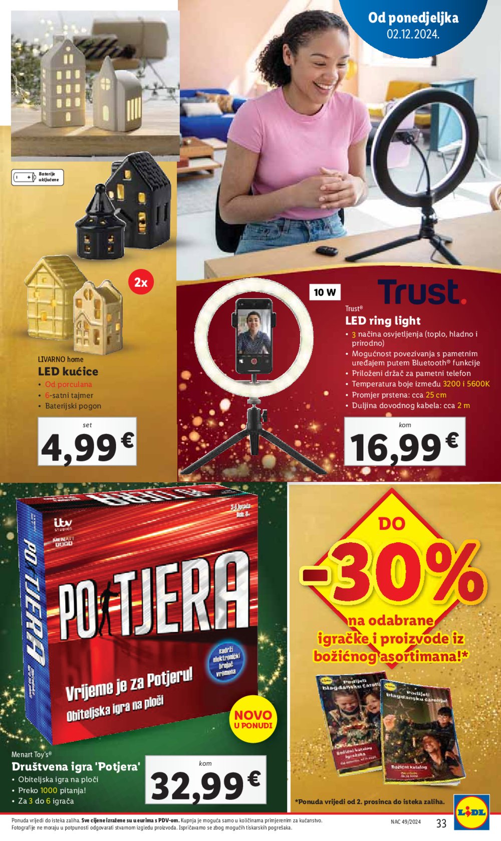 Lidl super ponuda od ponedjeljka 02.12.-08.12.2024.