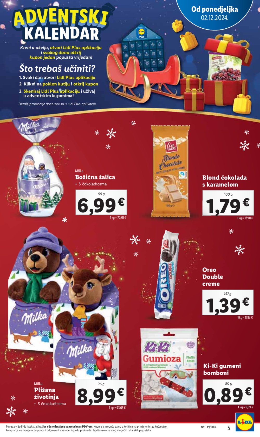 Lidl super ponuda od ponedjeljka 02.12.-08.12.2024.