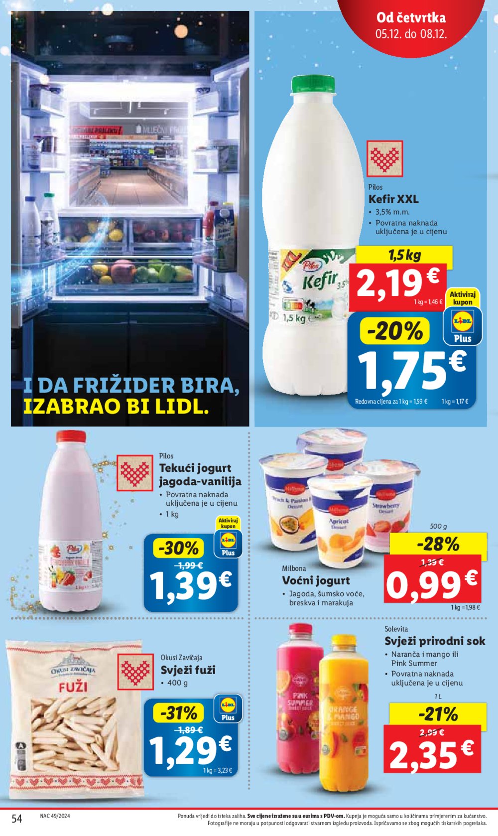 Lidl super ponuda od ponedjeljka 02.12.-08.12.2024.