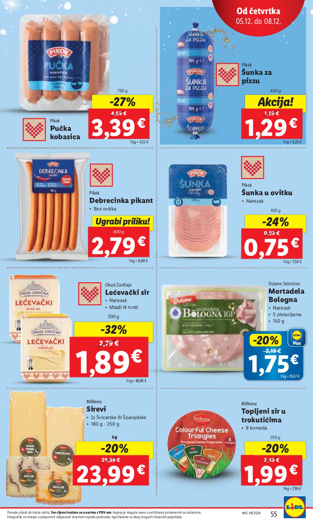 Lidl super ponuda od ponedjeljka 02.12.-08.12.2024.