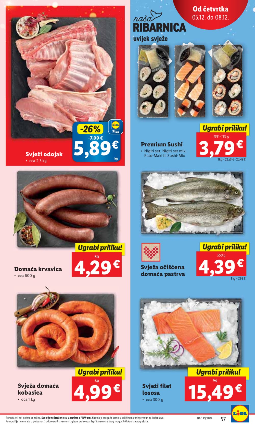 Lidl super ponuda od ponedjeljka 02.12.-08.12.2024.