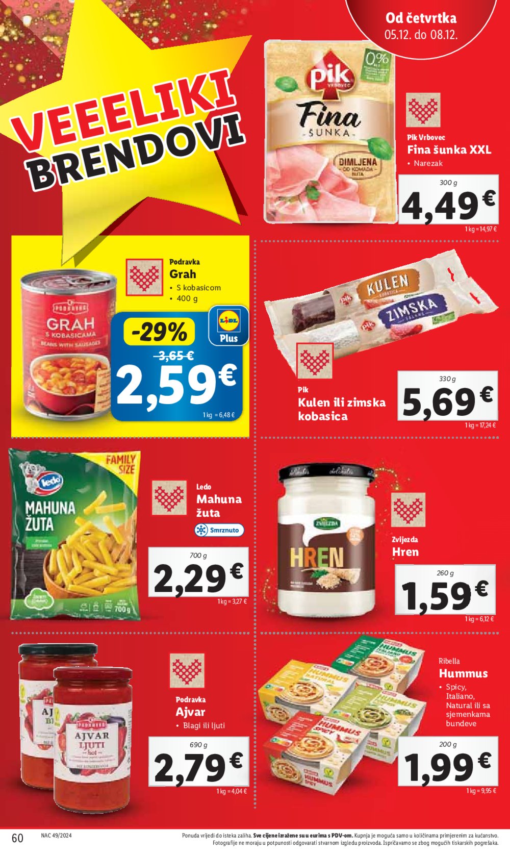 Lidl super ponuda od ponedjeljka 02.12.-08.12.2024.