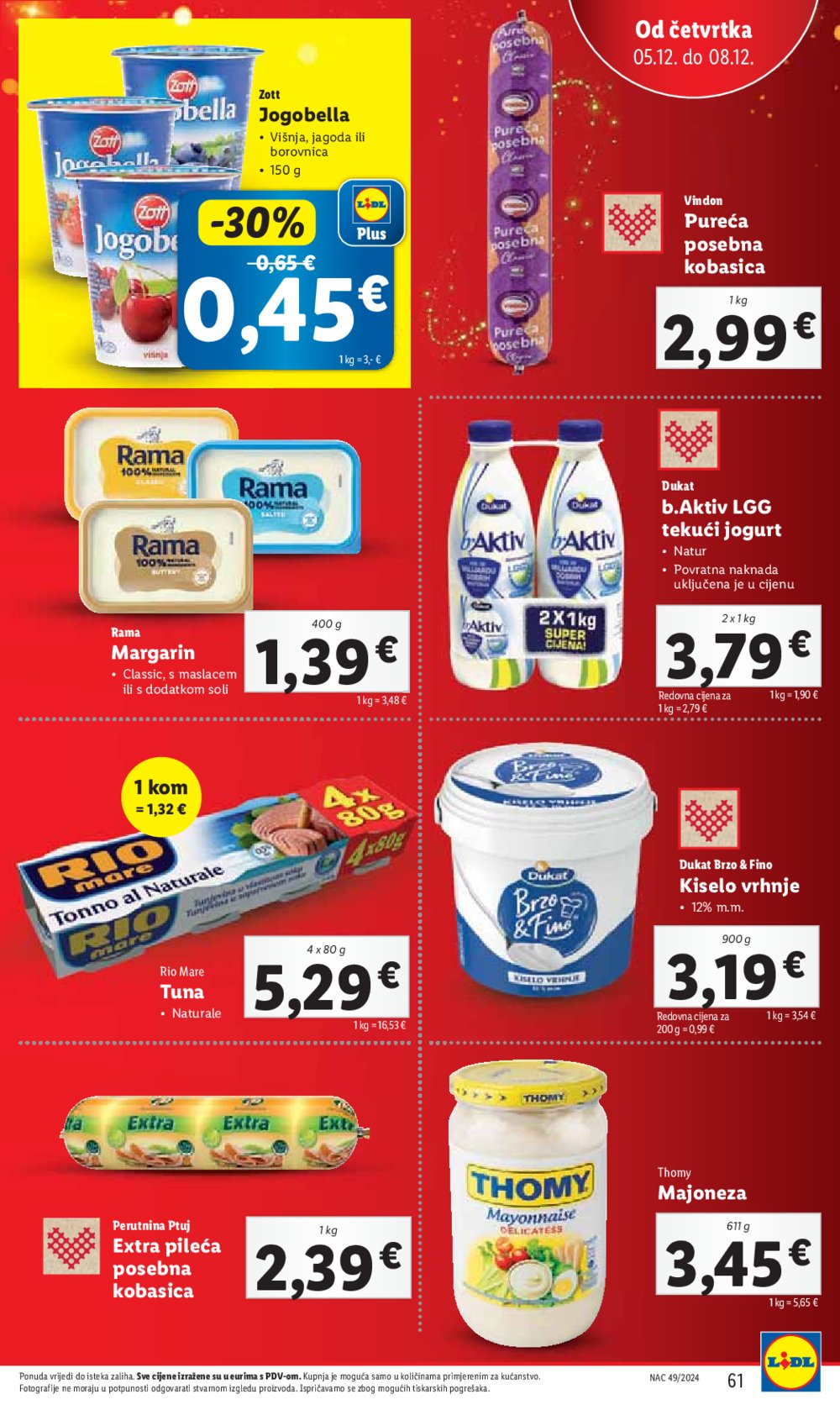 Lidl super ponuda od ponedjeljka 02.12.-08.12.2024.