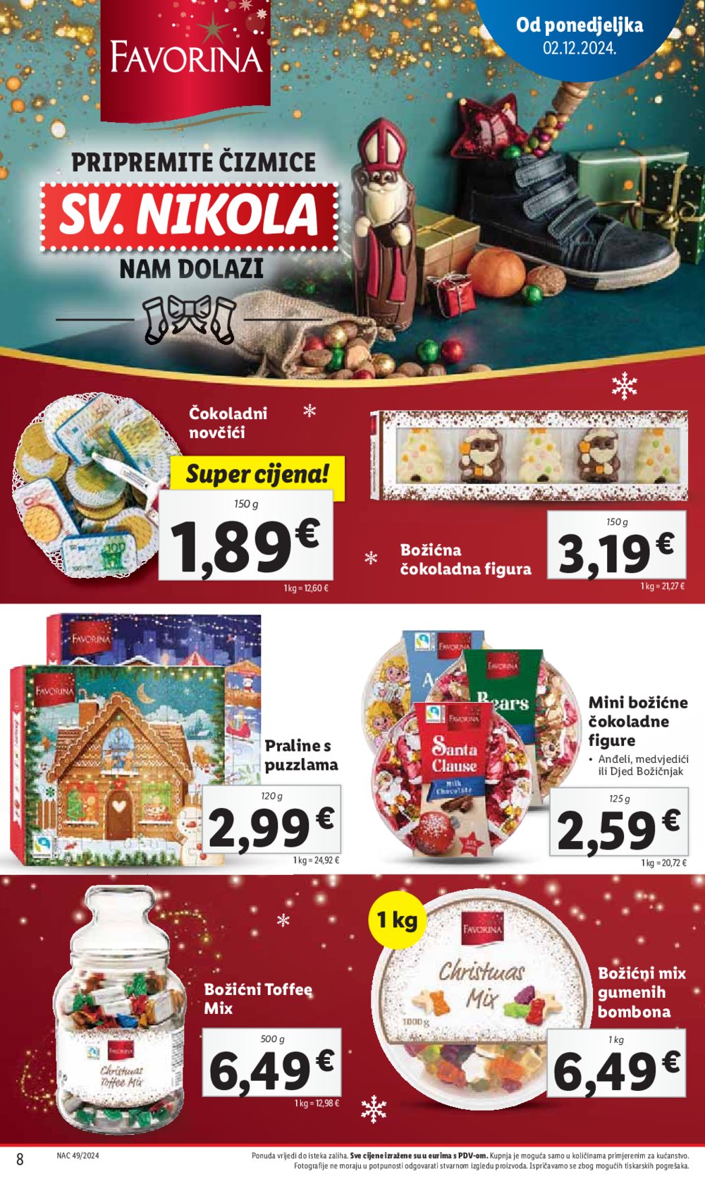 Lidl super ponuda od ponedjeljka 02.12.-08.12.2024.