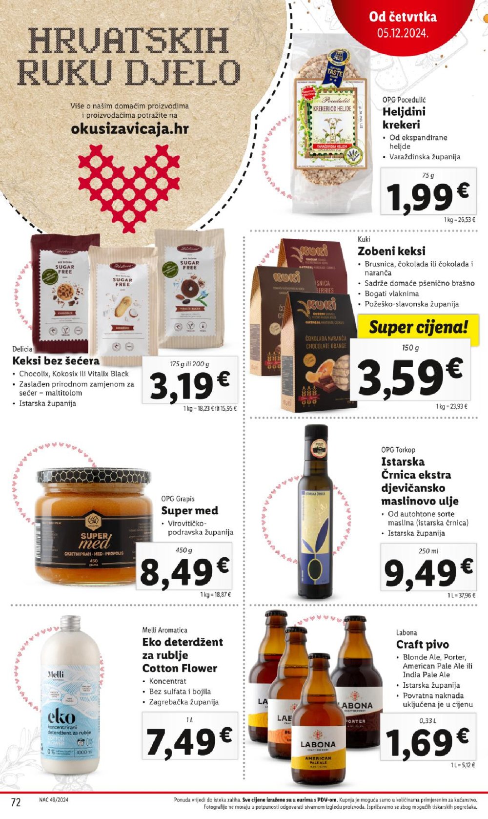 Lidl super ponuda od ponedjeljka 02.12.-08.12.2024.