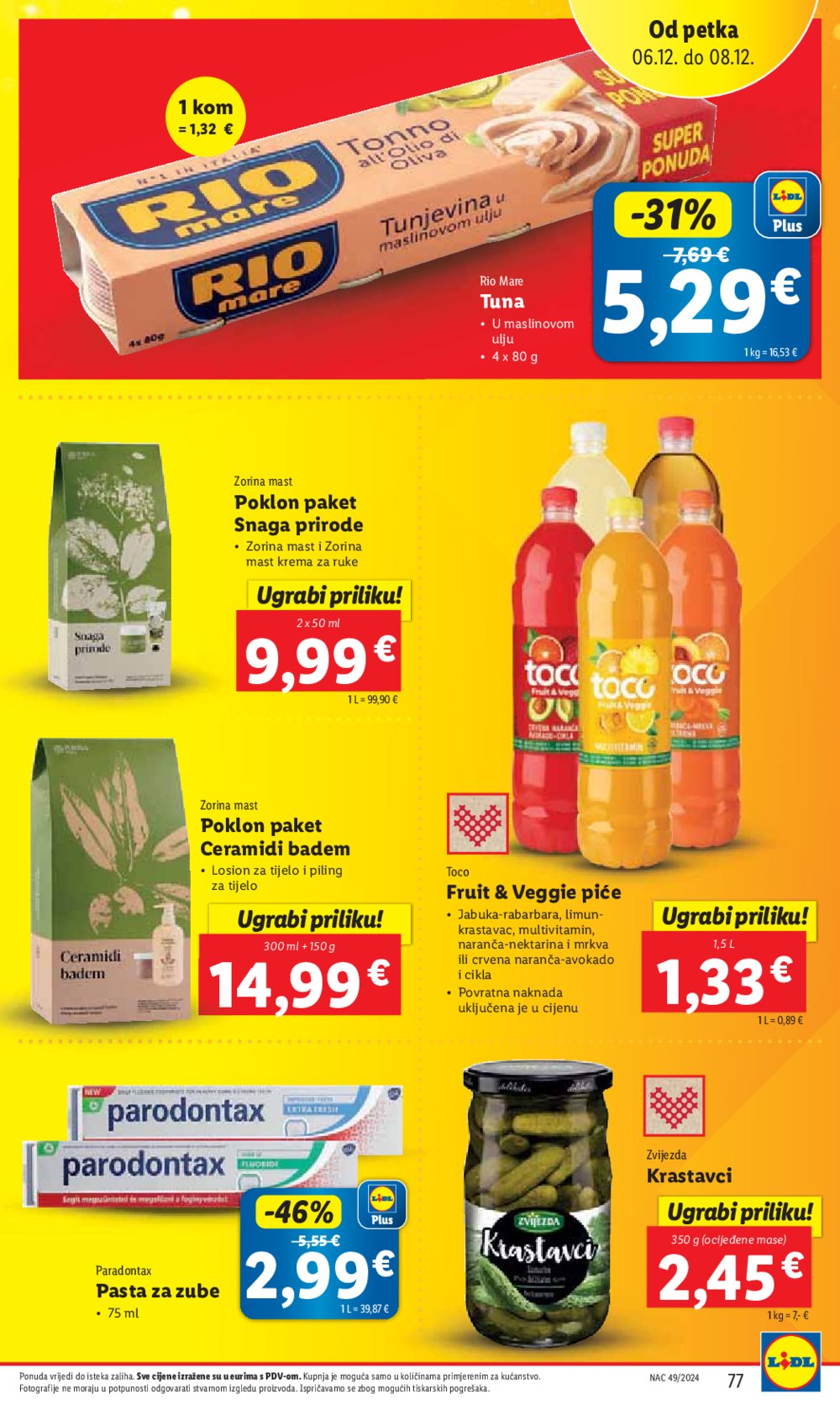 Lidl super ponuda od ponedjeljka 02.12.-08.12.2024.