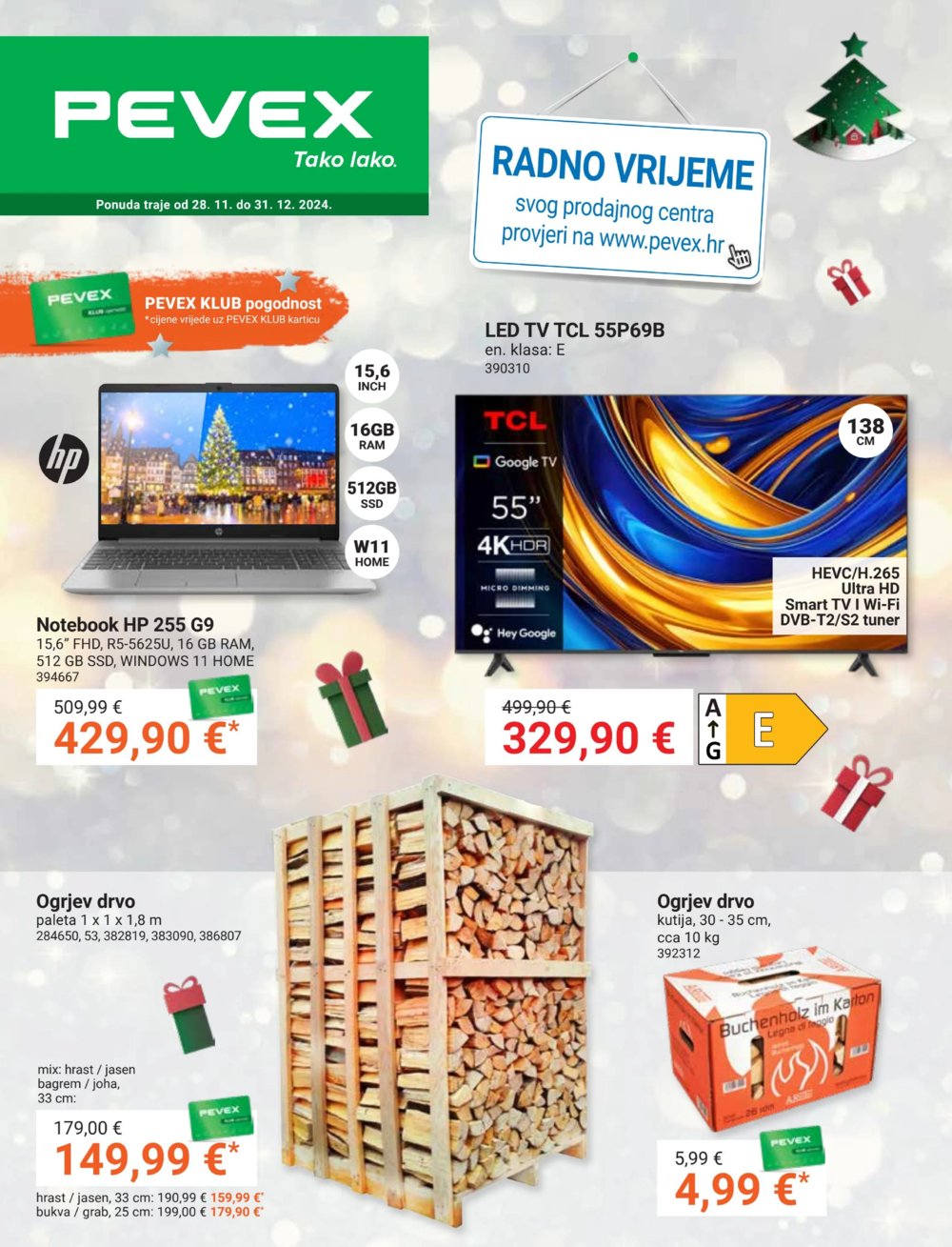 Pevex katalog Akcija 28.11.-31.12.2024.