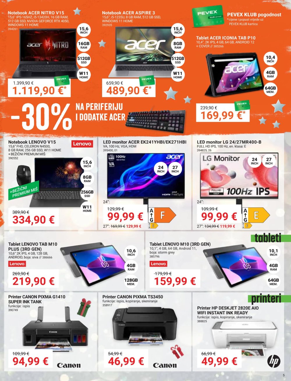 Pevex katalog Akcija 28.11.-31.12.2024.