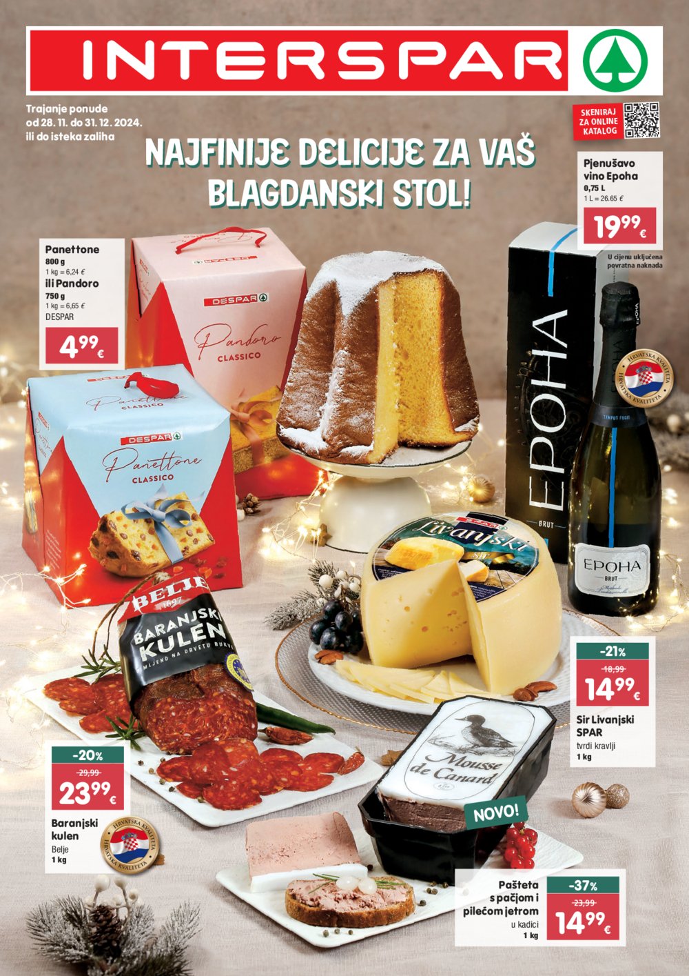 Interspar katalog Delicije 28.11.-31.12.2024.