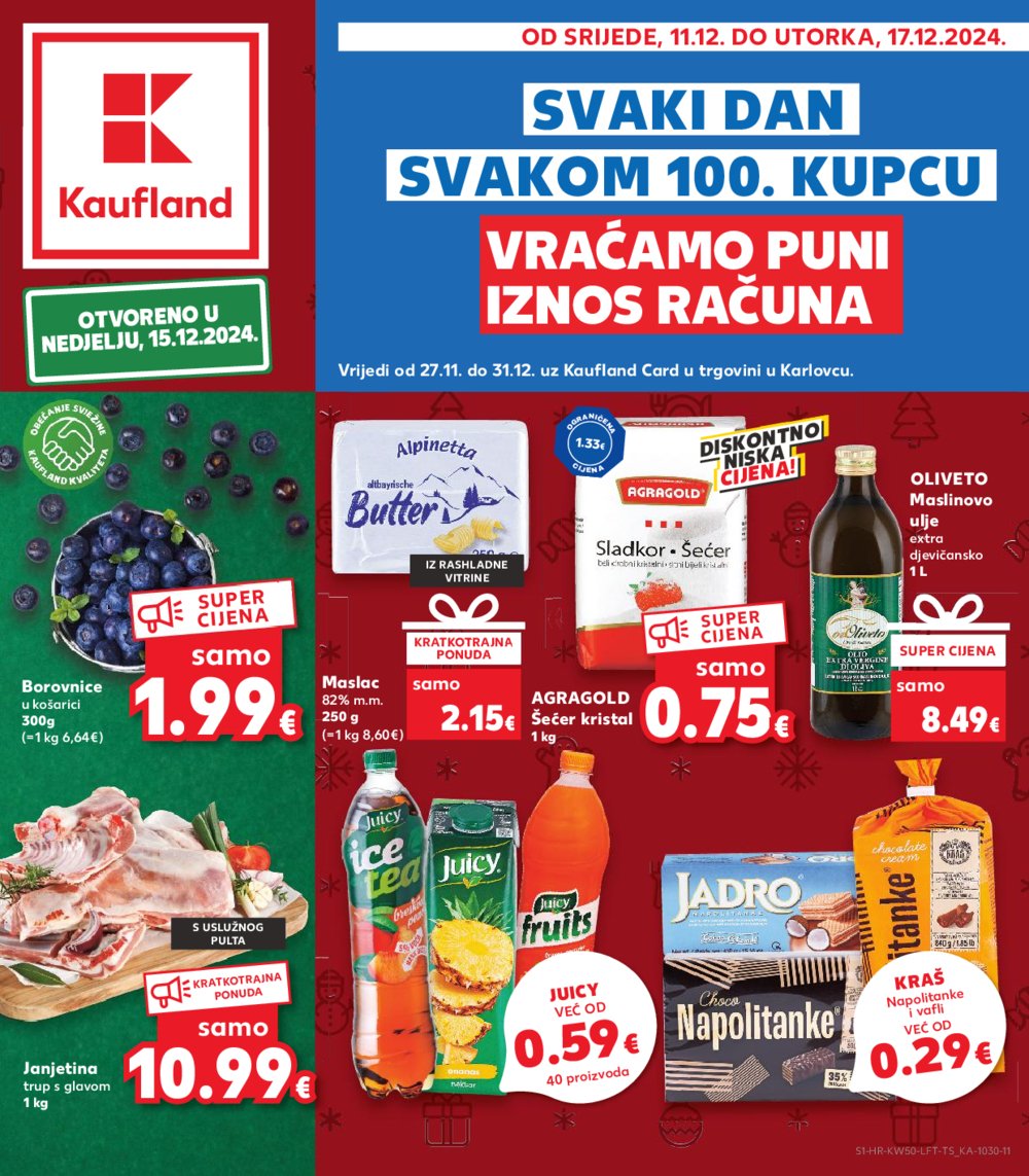 Kaufland katalog Akcija 11.12.-17.12.2024. Karlovac i Vinkovci