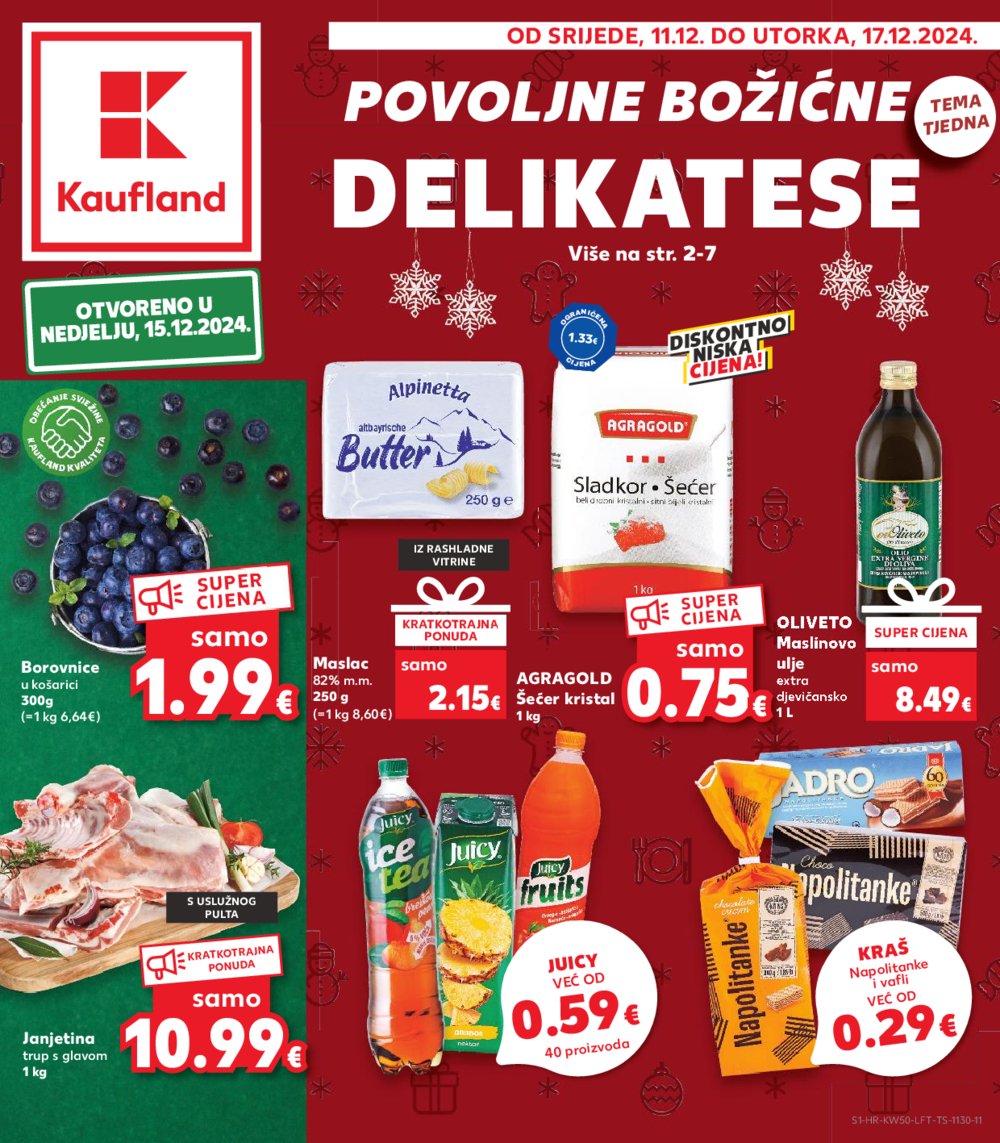 Kaufland katalog Akcija 11.12.-17.12.2024. Odabrane poslovnice